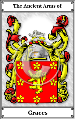 Graces Family Crest Download (JPG)  Book Plated - 150 DPI