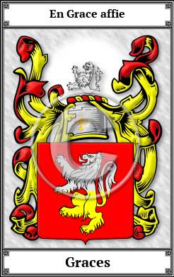 Graces Family Crest Download (JPG)  Book Plated - 150 DPI