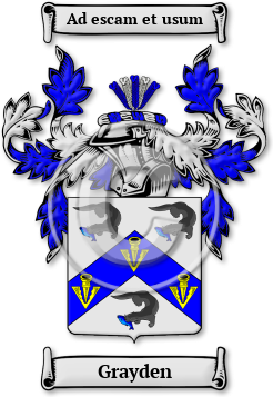 Grayden Family Crest Download (jpg) Legacy Series - 150 DPI