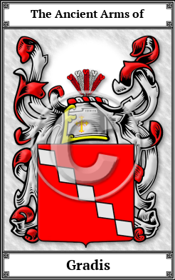 Gradis Family Crest Download (JPG)  Book Plated - 150 DPI