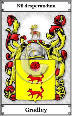 Gradley Family Crest Download (JPG)  Book Plated - 150 DPI