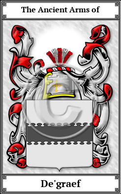 De'graef Family Crest Download (JPG)  Book Plated - 150 DPI