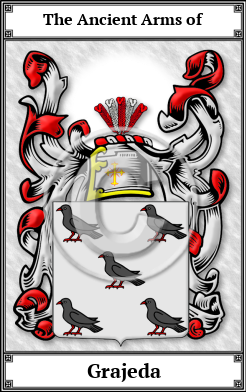 Grajeda Family Crest Download (JPG) Book Plated - 600 DPI