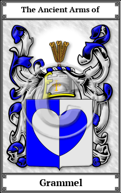 Grammel Family Crest Download (JPG) Book Plated - 600 DPI
