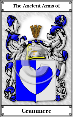 Grammere Family Crest Download (JPG)  Book Plated - 150 DPI