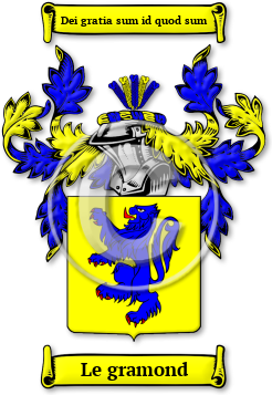 Le gramond Family Crest Download (jpg) Legacy Series - 150 DPI