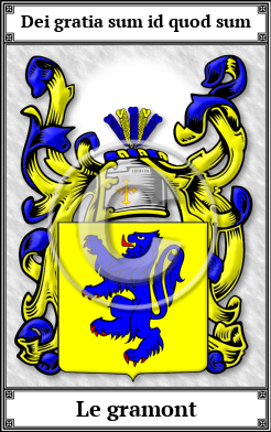 Le gramont Family Crest Download (JPG)  Book Plated - 150 DPI