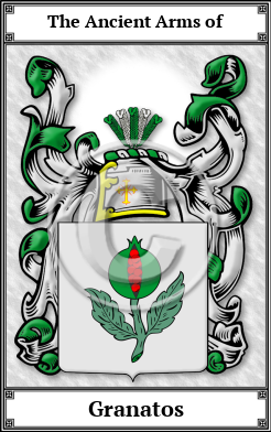 Granatos Family Crest Download (JPG)  Book Plated - 150 DPI