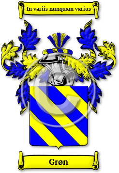 Grøn Family Crest Download (JPG) Legacy Series - 600 DPI