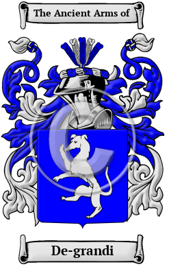 De-grandi Family Crest Download (JPG) Heritage Series - 300 DPI