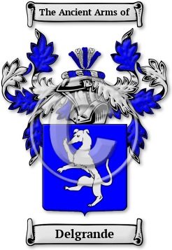 Delgrande Family Crest Download (JPG) Legacy Series - 600 DPI