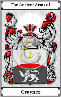 Grayner Family Crest Download (JPG) Book Plated - 600 DPI