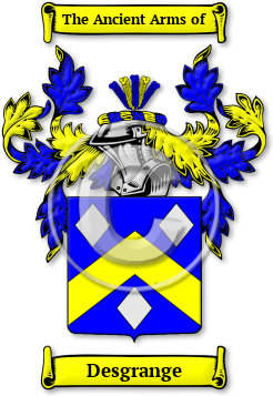 Desgrange Family Crest Download (JPG) Legacy Series - 600 DPI