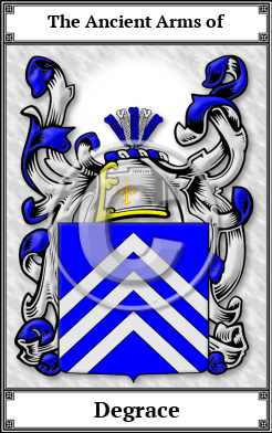 Degrace Family Crest Download (JPG)  Book Plated - 150 DPI