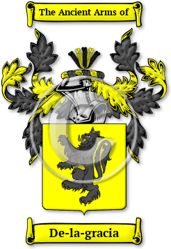 De-la-gracia Family Crest Download (jpg) Legacy Series - 150 DPI