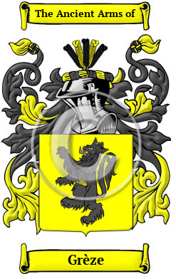 Grèze Family Crest Download (JPG) Heritage Series - 300 DPI