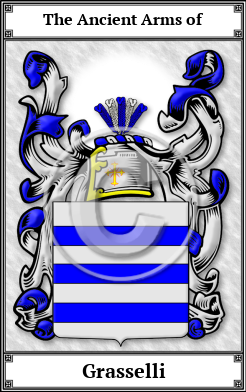 Grasselli Family Crest Download (JPG)  Book Plated - 150 DPI