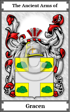 Gracen Family Crest Download (JPG)  Book Plated - 150 DPI
