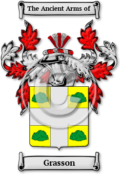 Grasson Family Crest Download (jpg) Legacy Series - 150 DPI