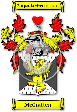 McGratten Family Crest Download (jpg) Legacy Series - 150 DPI