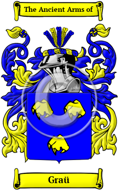 Graü Family Crest/Coat of Arms