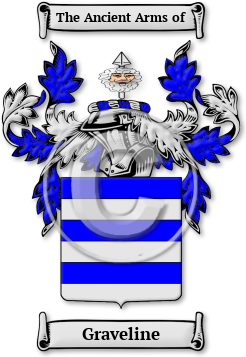 Graveline Family Crest Download (jpg) Legacy Series - 150 DPI