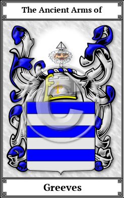 Greeves Family Crest Download (JPG)  Book Plated - 150 DPI