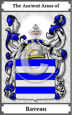 Raveau Family Crest Download (JPG)  Book Plated - 150 DPI