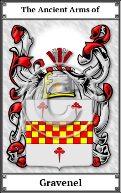 Gravenel Family Crest Download (JPG)  Book Plated - 150 DPI