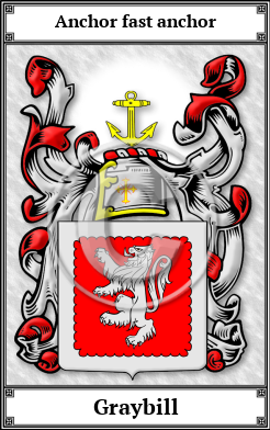 Graybill Family Crest Download (JPG)  Book Plated - 150 DPI