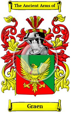 Graen Family Crest/Coat of Arms