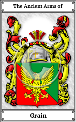 Grain Family Crest Download (JPG)  Book Plated - 150 DPI