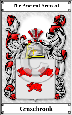 Grazebrook Family Crest Download (JPG)  Book Plated - 150 DPI