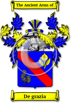 De grazia Family Crest Download (jpg) Legacy Series - 150 DPI