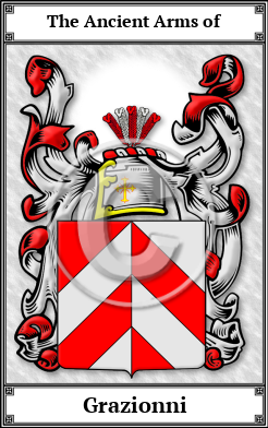 Grazionni Family Crest Download (JPG)  Book Plated - 150 DPI
