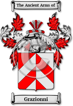 Grazionni Family Crest Download (jpg) Legacy Series - 150 DPI