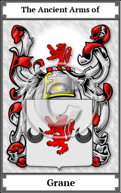 Grane Family Crest Download (JPG) Book Plated - 600 DPI