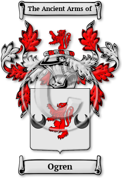 Ogren Family Crest Download (jpg) Legacy Series - 150 DPI