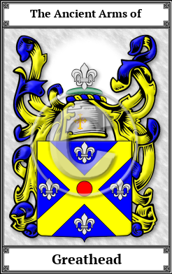 Greathead Family Crest Download (JPG) Book Plated - 600 DPI