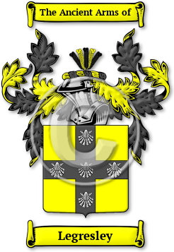 Legresley Family Crest Download (jpg) Legacy Series - 150 DPI