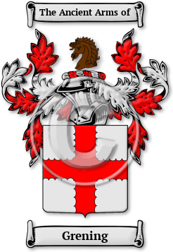 Grening Family Crest Download (jpg) Legacy Series - 150 DPI