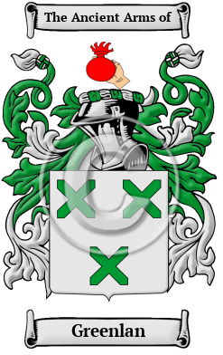 Greenlan Family Crest/Coat of Arms