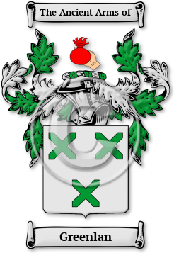 Greenlan Family Crest Download (JPG) Legacy Series - 600 DPI