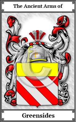 Greensides Family Crest Download (JPG) Book Plated - 600 DPI