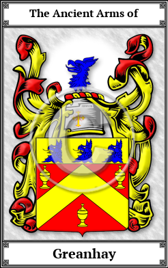 Greanhay Family Crest Download (JPG)  Book Plated - 150 DPI