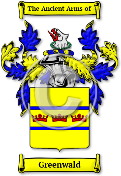 Greenwald Family Crest Download (jpg) Legacy Series - 150 DPI