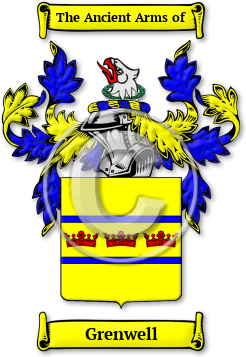 Grenwell Family Crest Download (JPG) Legacy Series - 600 DPI