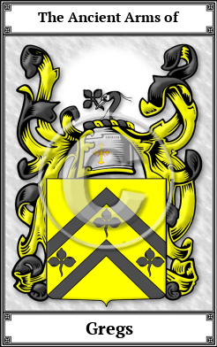 Gregs Family Crest Download (JPG)  Book Plated - 150 DPI