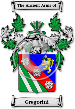 Gregorini Family Crest Download (jpg) Legacy Series - 150 DPI