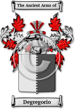Degregorio Family Crest Download (jpg) Legacy Series - 150 DPI